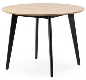 Actona Okrúhly jedálenský stôl Roxy 105 cm dub přírodní/čierna