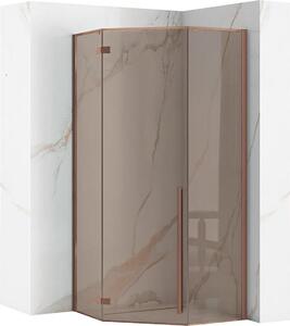 Sprchovací Kút Rea Diamond Brush Copper 90X90