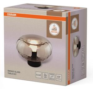 Osram - Stolová lampa DECOR SMOKE 1xE27/12W/230V čierna/dymovošedá