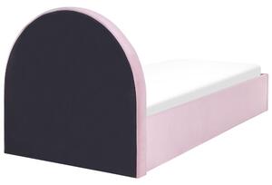 Jednolôžková posteľ 90 cm Annesile (ružová) (s roštom) (s úl. priestorom). Vlastná spoľahlivá doprava až k Vám domov. 1077529