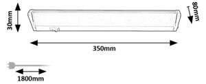 Rabalux 78058 - LED Podlinkové svietidlo EASY LIGHT LED/5W/230V 4000K strieborná