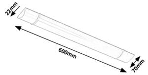 Rabalux 1451 - LED Podlinkové svietidlo BATTEN LED/20W/230V