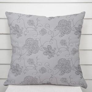 Biante Dekoračná obliečka na vankúš TF-083 Kvetované ornamenty na sivom 30 x 50 cm