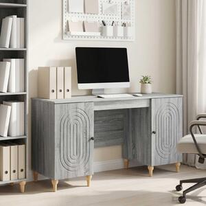 Maison Exclusive – Písací stôl Sonoma v šedej farbe, 142,5 x 50 x 75 cm, drevotrieska