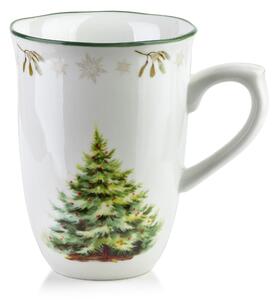 Affekdesign Vianočný hrnček Santa Lila 220 ml bielo-zelený