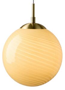 Závesné svietidlá Halo Design, CANDY BALL, stmievateľné, Béžová, Obývacia izba, Sklo, Dizajnový