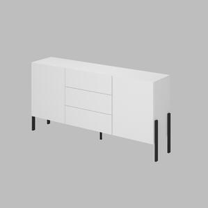 TV stolík/skrinka Kjukon 180 (matná biela). Vlastná spoľahlivá doprava až k Vám domov. 1091873