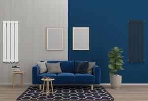 Granitan | Vertikálny radiátor FERO - 800x296 mm - čierny - moderný dizajn - vysoká účinnosť