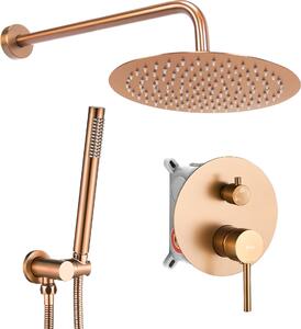 Podomietkovy sprchový set Rea LUNGO brushed copper + box