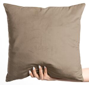 Biante Zamatová obliečka na vankúš Velvet Prémium SVP-034 Kávovo hnedá 50x50 cm - SKLADOM