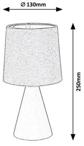 Rabalux - Stolná lampa 1xE14/40W/230V šedá