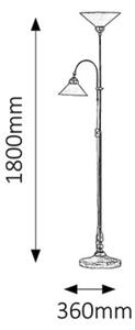 Rabalux 2708 - Stojaca lampa MARIAN 2xE27/60W/230V