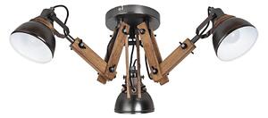 Rabalux 2724 - Prisadený luster AKSEL 3xE14/15W/230V čierna