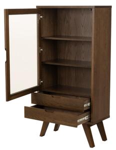 Actona Vitrína A-LINE 145 cm dymový dub
