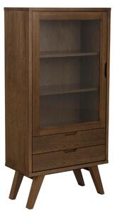 Actona Vitrína A-LINE 145 cm dymový dub