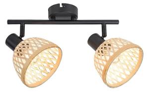 Rabalux 3134 - Bodové svietidlo RATTAN 2xE14/15W/230V ratan