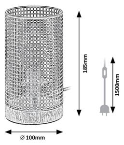 Rabalux 3180 - Stolná lampa BOOGIE 1xE14/25W/230V buk