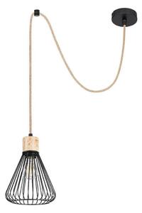 Rabalux 3148 - Luster na lanku FARFALLE 1xE27/40W/230V čierna/buk