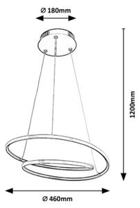 Rabalux - LED Luster na lanku LED/40W/230V