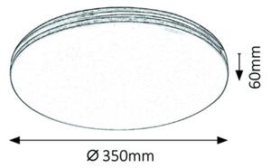 Rabalux 3347 - LED stropné svietidlo OSCAR LED/18W/230V