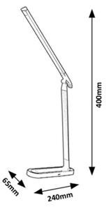 Rabalux - LED Stmievateľná dotyková stolná lampa LED/7W/230V čierna