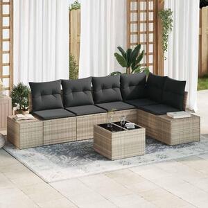 Maison Exclusive - Záhradný nábytok s úloným priestorom Svetloedý Poly-rattan