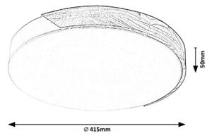 Rabalux 3528 - LED stropné svietidlo MAPLE LED/24W/230V čierne