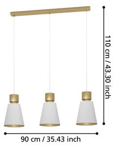 Eglo 900377 - Luster na lanku AGLIENTINA 3xE27/40W/230V