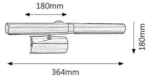 Brilagi - LED Obrazové svietidlo DANAE 2xE14/4W/230V 3000K bronzová