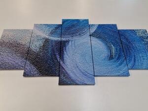 5-dielny obraz moderné abstraktné ťahy - 100x50