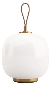LOUIS POULSEN Prenosná lampa VL 45 Radiohus, Brass / White Opal