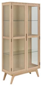 Actona Vitrína Marte 94 cm dub bielený