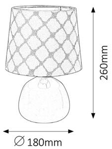 Rabalux 4379 - Stolná lampa ELLIE E14/40W biela