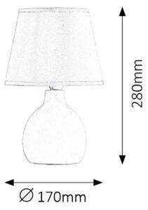 Rabalux 4475 - Stolná lampa INGRID 1xE14/40W/230V biela