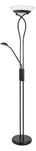 Rabalux 4554 - Stojacia lampa GAMMA TREND 2xE27/15W+1xG9/40W/230V čierna