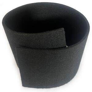 Technický filc 4 mm, farba čierna, metráž 100 cm