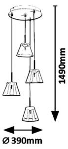 Rabalux 5032 - LED Luster na lanku AVIANA 4xLED/6W/230V