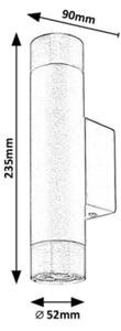 Rabalux 5073 - Nástenné svietidlo ZIRCON 2xGU10/5W/230V