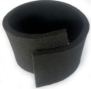 Technický filc 20 mm, farba čierna, metráž 100 cm