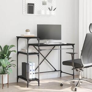Maison Exclusive – písací stôl, ierna farba, vzhad dubového dreva, materiál: drevotrieska