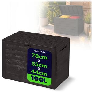 KADAX záhradný box "Grewena", záhradný box pre záhradu a terasu, záhradný box 190L