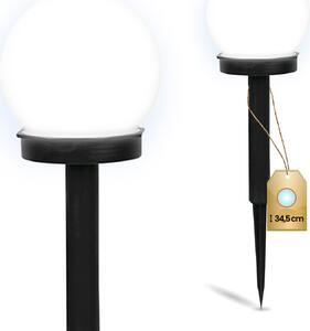 Solárna záhradná lampa LED gua biela 34x10 cm