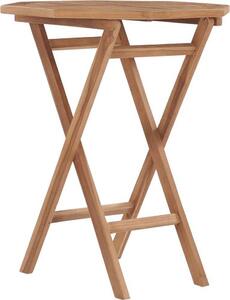Maison Exclusive - Skladací záhradný stôl 60×60×75 cm z masívneho teakového dreva