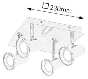 Rabalux 5500 - LED Kúpeľňové podhľadové svietidlo STEVE 4xGU10/4,5W/230V IP44