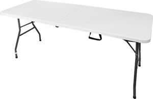 Záhradný stol Bestif BST03 biely 180x70x74 cm – skladací, odolný a prenosný