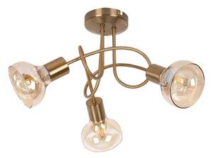 Rabalux 5548 - Prisadený luster HOLLY 3xE14/40W/230V zlatá