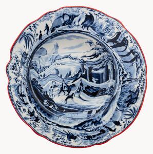 Porcelánový hlboký tanier Classic On Acid