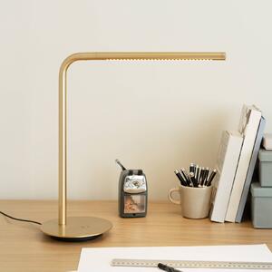 UMAGE LED stolová lampa Omni, mosadz Výška 46 cm Kovová otočná