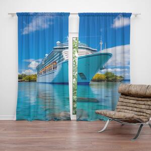 Sablio Záves Luxusná výletná loď v tropickom raji: 2ks 140x250cm
