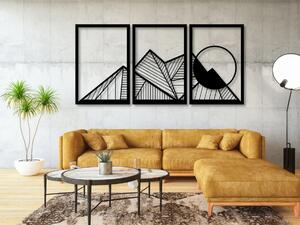 Karlsdesign.sk - Drevený obraz na stenu - Geometric Mountain - 80x40